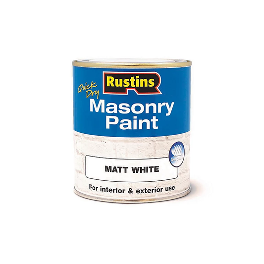 Rustins Masonry Paint 250ml White