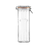 Kilner Facetted Glass Clip Top Tall Jar Capacity, 2.2 Litre