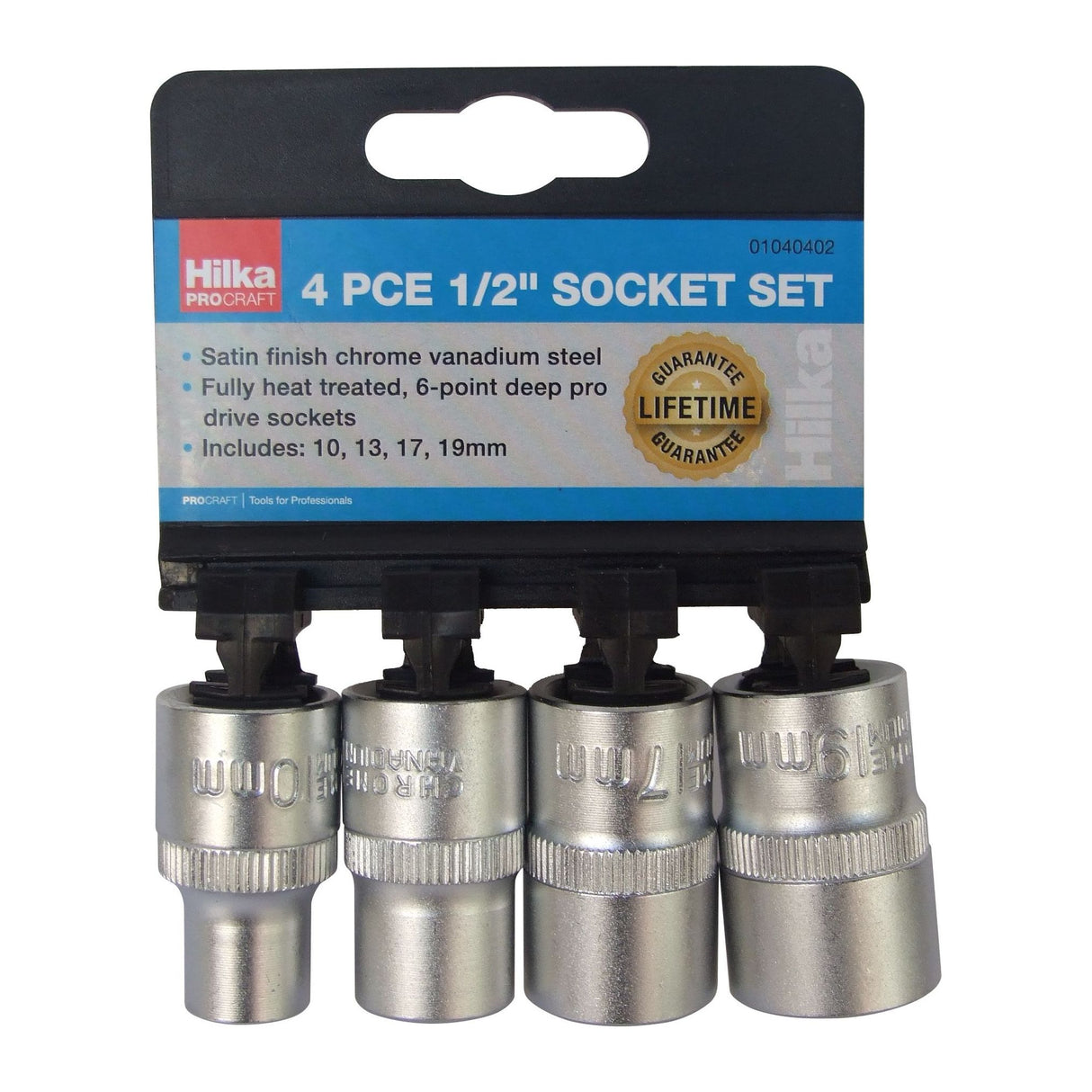 Hilka 4 e 1/2" Socket Set