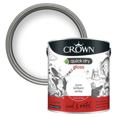 Crown Quick Dry Gloss - White
