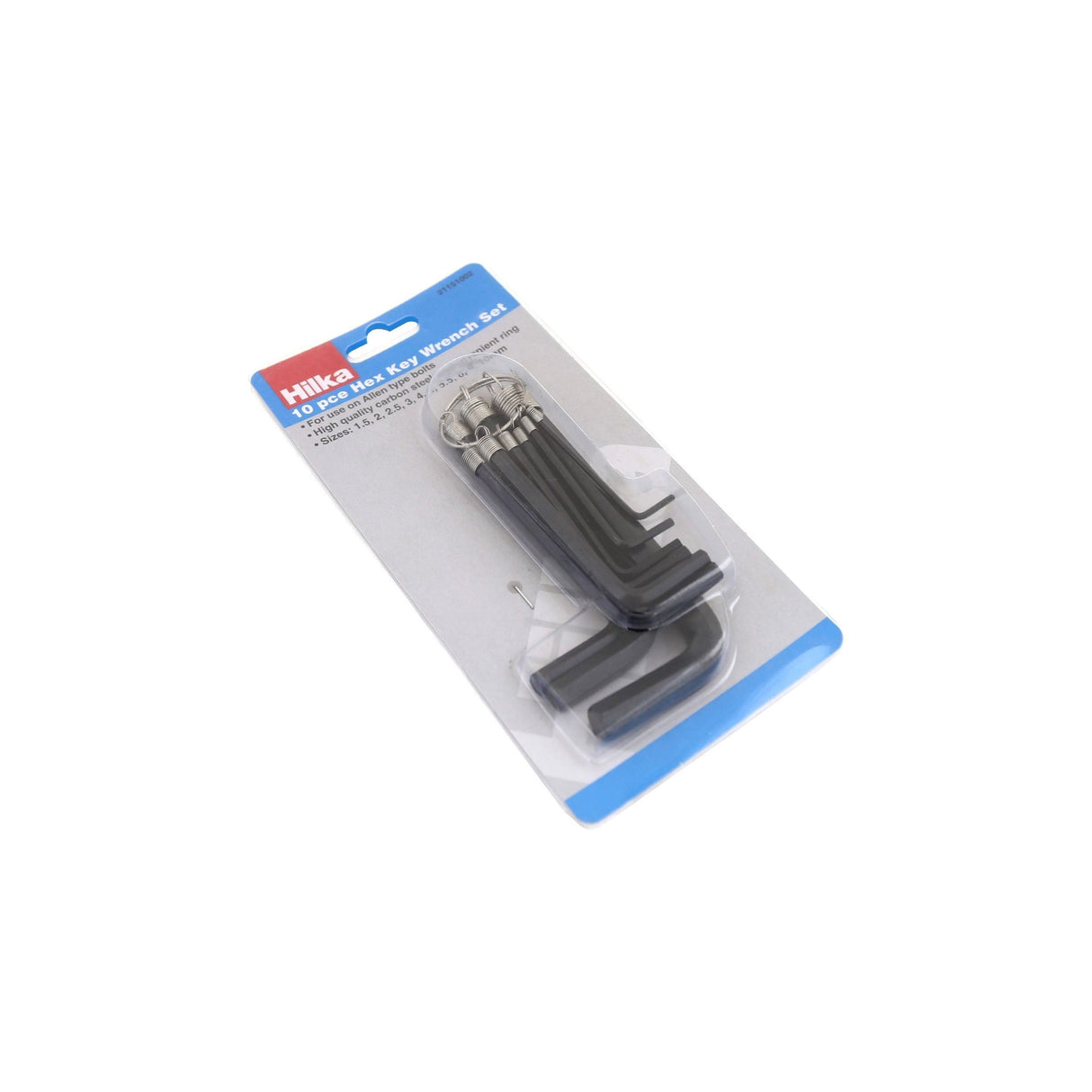 Hilka 10 Hex Key Set Metric 21151002