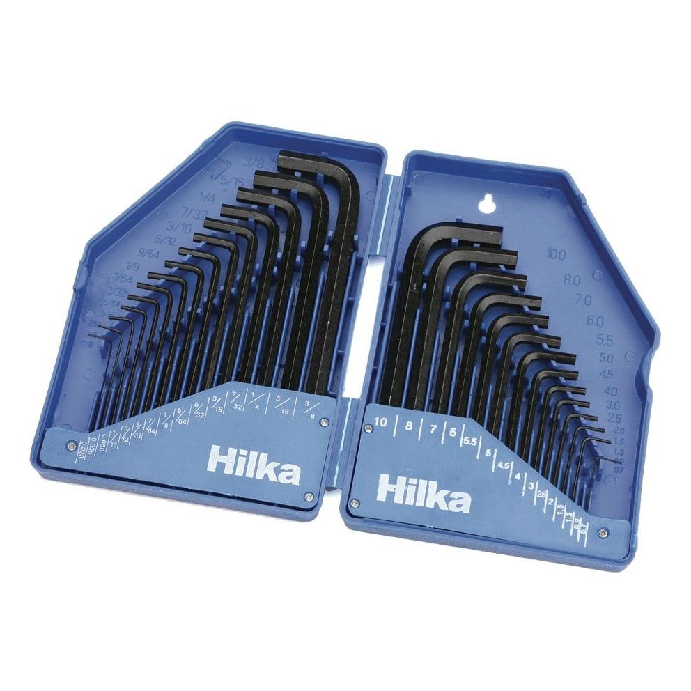 Hilka 30 Hex Key Set In Fold Case