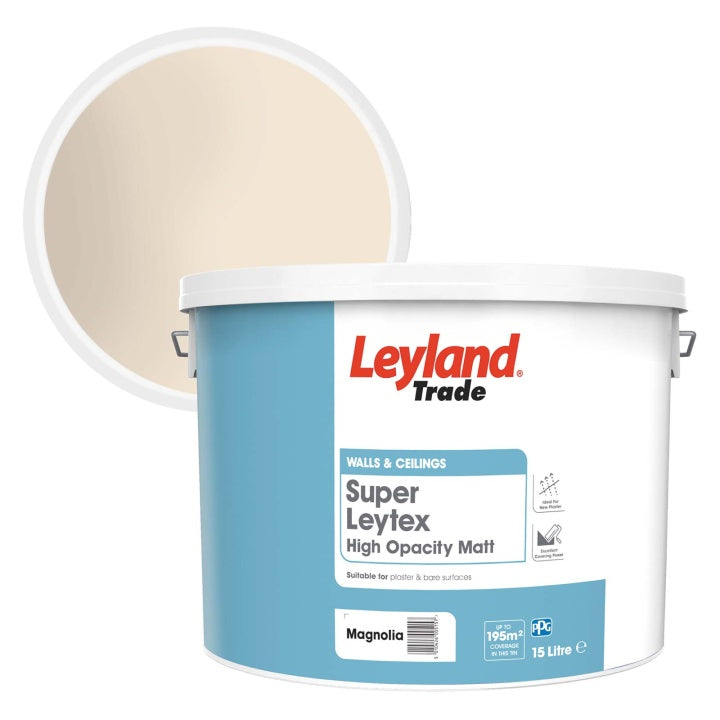 Leyland Trade Super Leytex Matt - Magnolia 15L