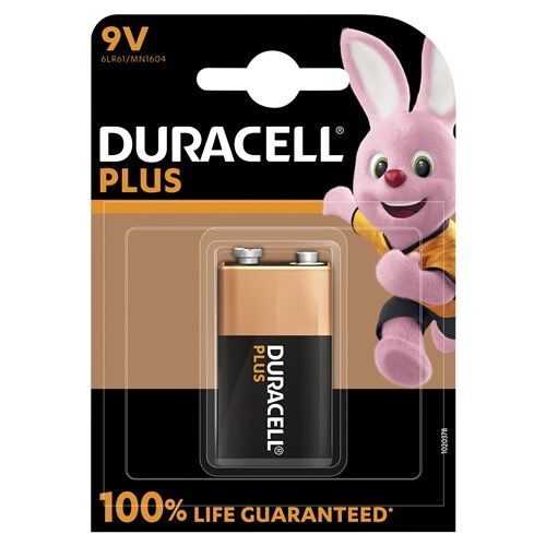 Duracell Plus Power+100% 9V   1Pk