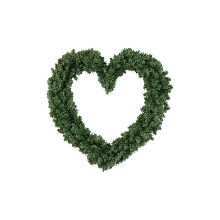 Kaemingk Green Heart Wreath 50cm