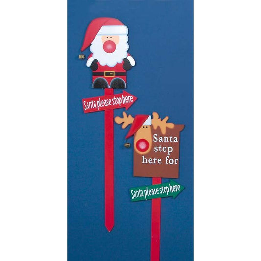 Premier Santa Stop Here Sign 1.1m