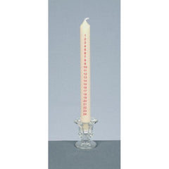 Premier Advent Candle With Glass Holder 25cm White