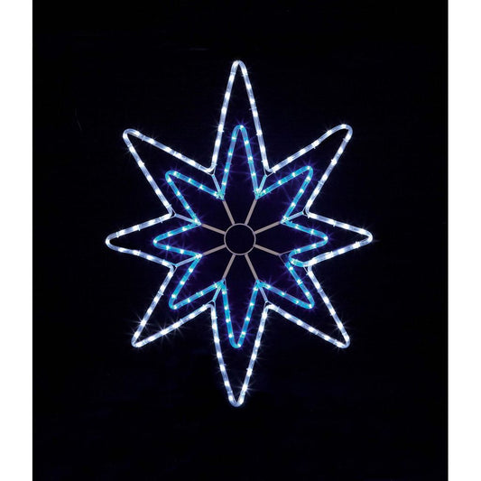 Premier Blue/White LED Star Rope Light