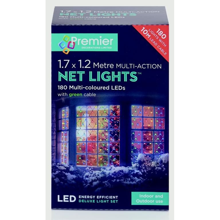 Premier Multi-Action LED Net Lights 360 LED 3.5x 1.2m Warm White