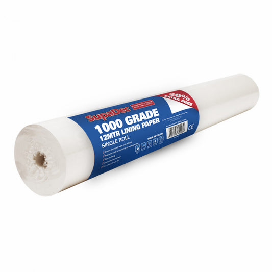 SupaDec Lining Paper 1000 Grade 10m Plus 20% (Pack 5)