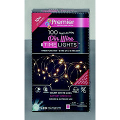 Premier Multi Action Battery Operated Microbrights 100 LED Red /Vintage Gold