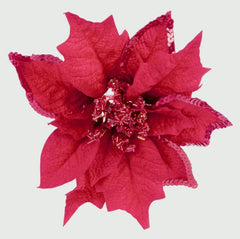 Premier Poinsettia Clip 20cm Gold