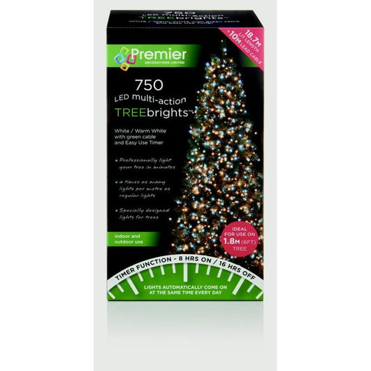 Premier 750 LED Multi Action Treebrights With Timer White Warm White