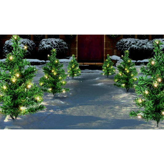 Premier LED Tree Path Lights - 6 Piece 15 Warm White LEDs