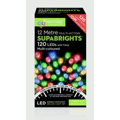 Premier Multi-Action Supabrights With Timer Multicolour 120 LED