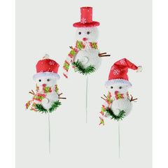 Premier 3 Assorted Snowman Pick 21cm