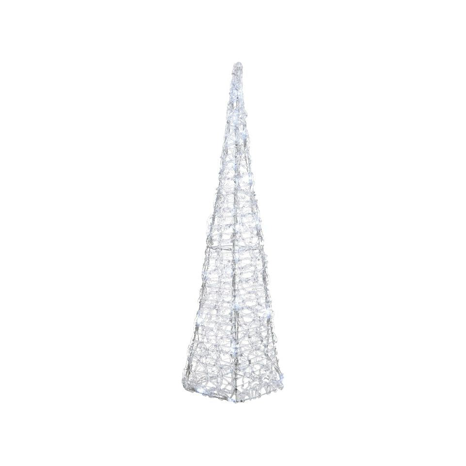 Kaemingk LED Acrylic Pyramid 50 LEDs Cool White