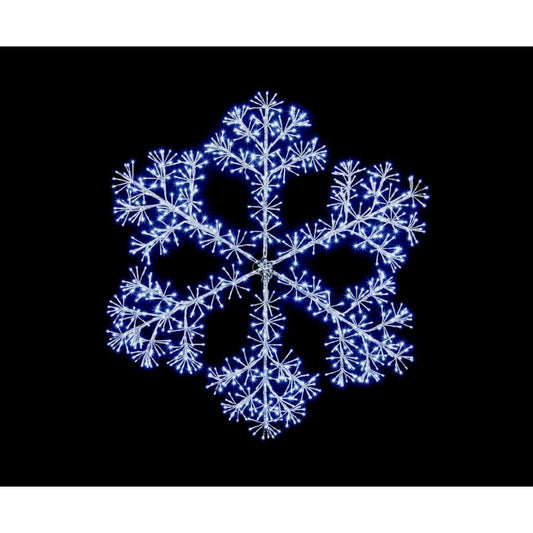 Premier Silver Starburst Snowflake 960 LEDs