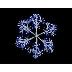 Premier Silver Starburst Snowflake 300 LEDs 60cm