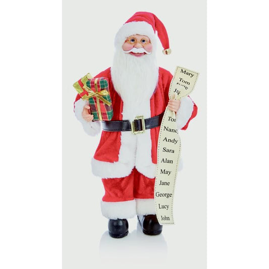 Premier Standing Santa With Glasses 60cm Red