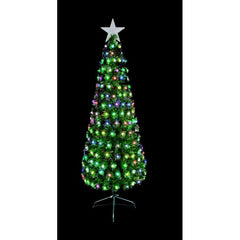 Premier Fibre Optic Tree With Colour Change Ball Decorations