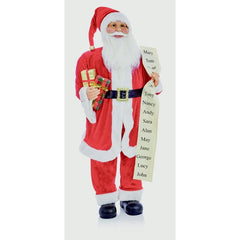 Premier Standing Santa With Glasses 60cm Red