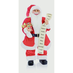 Premier Standing Santa With Glasses 60cm Red