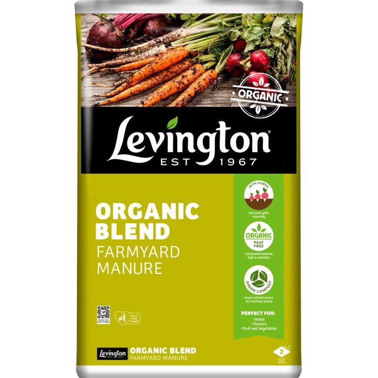 Levington Organic Peat Free Blend Farm Manure - 50L