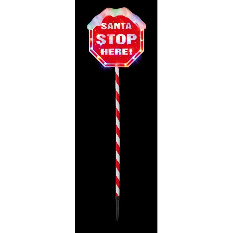 Premier Santa Stop Here Sign 1.1m