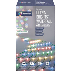 Premier 400 LED Ultra Brights Waterfall 2.5m Vintage Gold