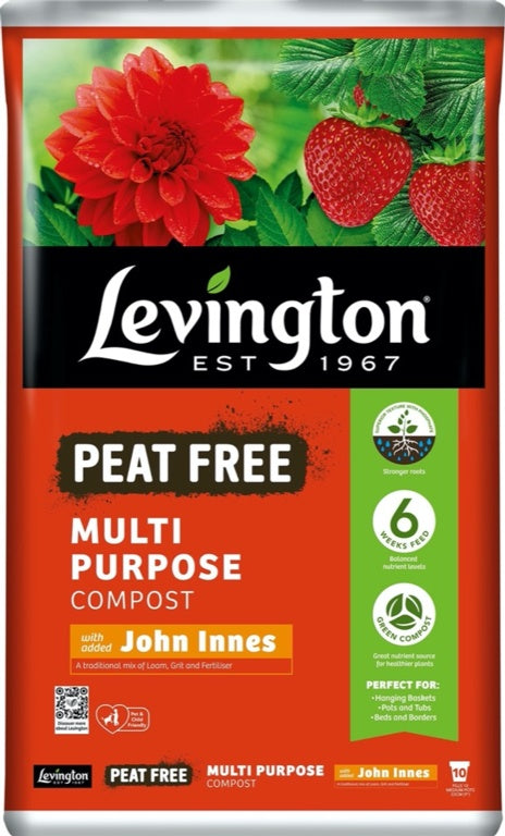 Levington Multi Purpose Peat Free Compost With John Innes