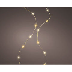 Kaemingk Micro LED Flashing Tree Lights 672L 210cm Gold Wire/Warm White/ Classic White