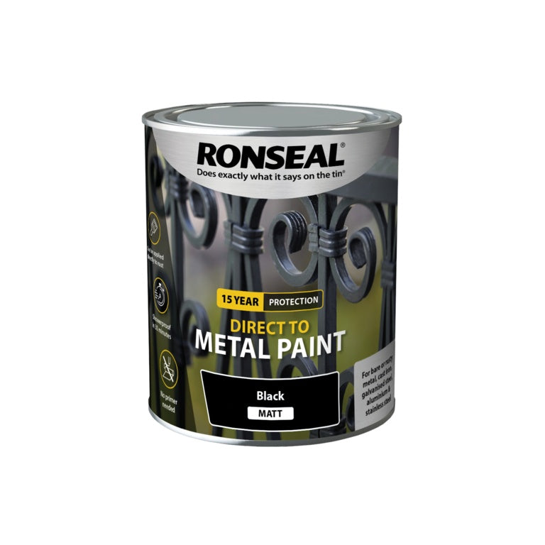 Ronseal Direct To Metal Paint - Matt