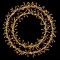 Premier Gold Wreath Cluster 256 Warm White LEDs