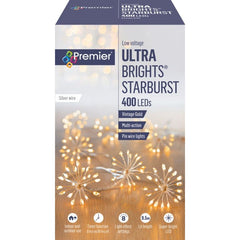 Premier Multi Action Starburst Stringlight Vintage Gold 400 LEDs