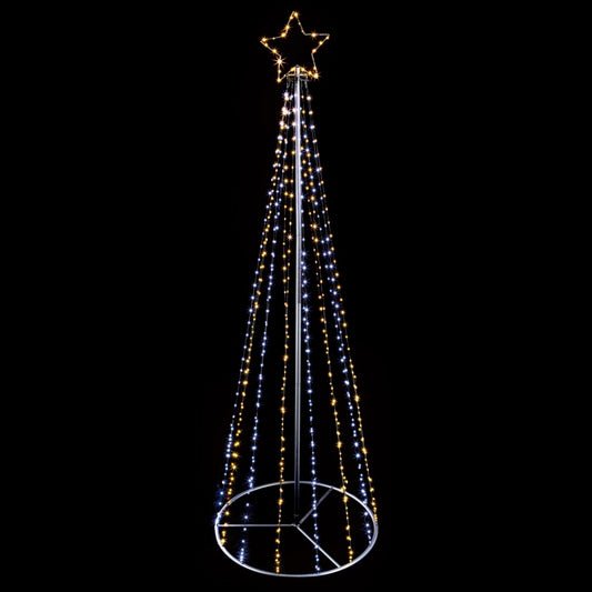 Premier Black Pyramid Tree 332 LEDs 1.4m