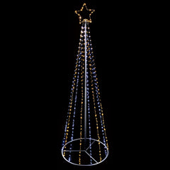 Premier Black Pyramid Tree 332 LEDs 1.4m