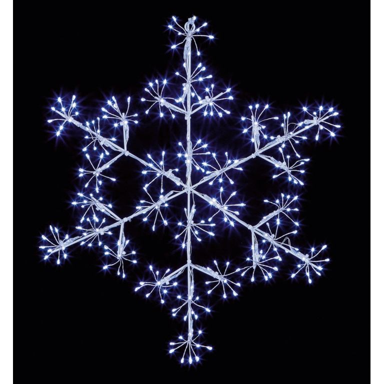 Premier Snowflake 300 White LEDs 40cm