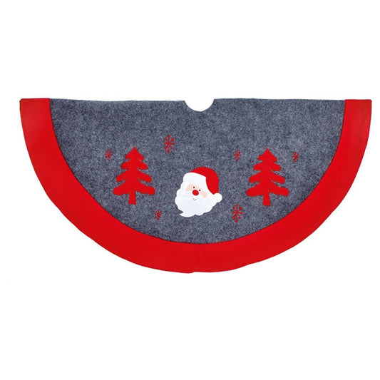 Premier Grey & Red Santa Tree Skirt