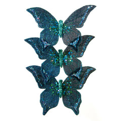 Premier 3 Piece Butterfly Clip 14.5cm Dark Blue