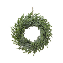 Kaemingk Frosted Wreath with Hanger Green