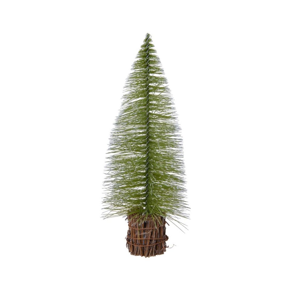 Kaemingk Snowy Mini Tree Willow Base Green & White