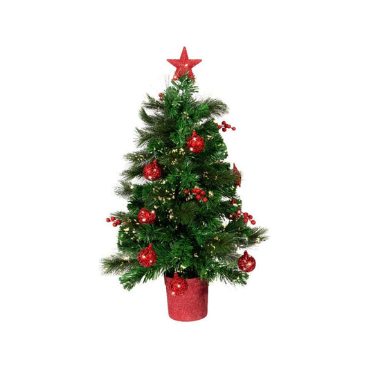 Kaemingk Glasgow Fibre Optic Tree Warm White