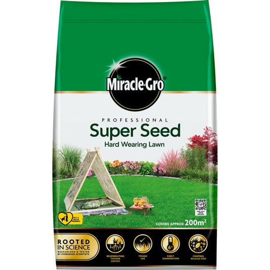 Miracle Gro Professional Super Seed Hard Wearing Lawn