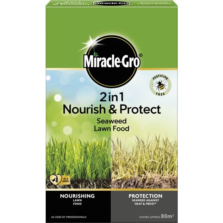 Miracle Gro 2 in 1 Nourish & Protect Seaweed Lawn Food