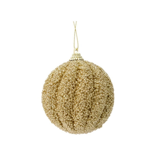 Kaemingk Bauble Foam Glitter 8cm