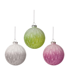 Premier Frosted Ombre Glass Bauble 80mm