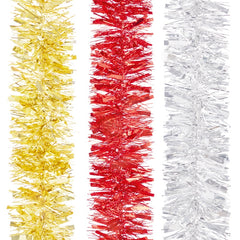 Premier Chunky Tinsel 10cmx10m Red-Gold-Green