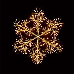 Premier Gold Starburst Snowflake 1.2m