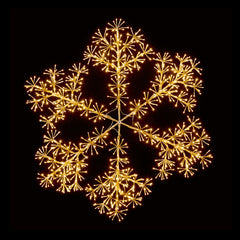 Premier Gold Starburst Snowflake 1.2m